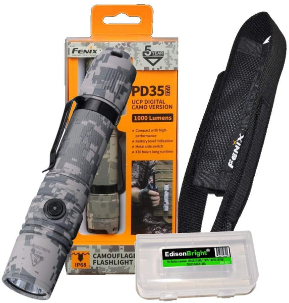 fenix camo flashlight Fenix PD35 V2.0 2018 Edition V2 1000 Lumen CREE XP-L HI V3 LED Tactica –  EdisonBright