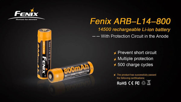 FENIX ARB-L21-5000U - 21700 3.6V 5000mAh USB-C Li-ion Rechargeable - Foto 5