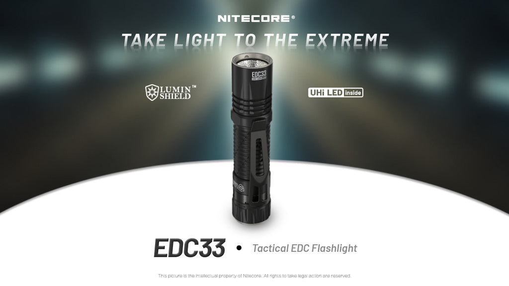 Nitecore EDC33 4000 Lumen LED USB-C Rechargeable Powerful Tactical Flashlight