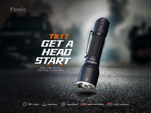 edisonbright fenix 2015 flashlight Fenix TK17 3600 Lumen Tactical Duty Flashlight, Rechargeable, Long Thr – EdisonBright