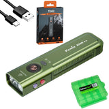 Fenix E06R Pro 1600 Lumens 4-in-1 Flat Rechargeable EDC Flashlight with Red Beam, UV Light, Spotlight/Floodlight w/EdisonBright Acc case