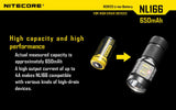 Nitecore NL166 3.7v RCR123A/16340 2.4Wh 650mAh Li-ion Protected Rechargeable Battery