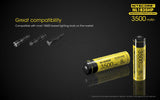 Nitecore NL1835HP 18650 3500mAh 3.6v 8A 12.6Wh High Performance Protected rechargeable Lithium Ion (Li-ion) Button Top Battery