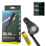 Nitecore DL10 1000 Lumens White, Red Light LED Scuba Diving underwater-sport Flashlight