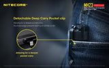 NITECORE MH23 1800 Lumen Compact Flashlight with NL1835HP 3500mAh rechargeable Battery