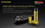 NITECORE MH23 1800 Lumen Compact Flashlight with NL1835HP 3500mAh rechargeable Battery