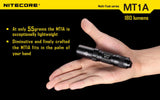 Nitecore MT1A 180 Lumens Multi-Task Series EDC Ultra-Super Compact LED Flashlight, Powered by: 1 AA Aklaine/Ni-MH batteries.