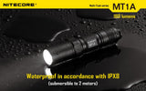 Nitecore MT1A 180 Lumens Multi-Task Series EDC Ultra-Super Compact LED Flashlight, Powered by: 1 AA Aklaine/Ni-MH batteries.