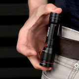 NEBO Redline Flex 450 Lumens LED rechargeable Tactical Flashlight Flex-Power 14500 Li-ion or AA Alkaline