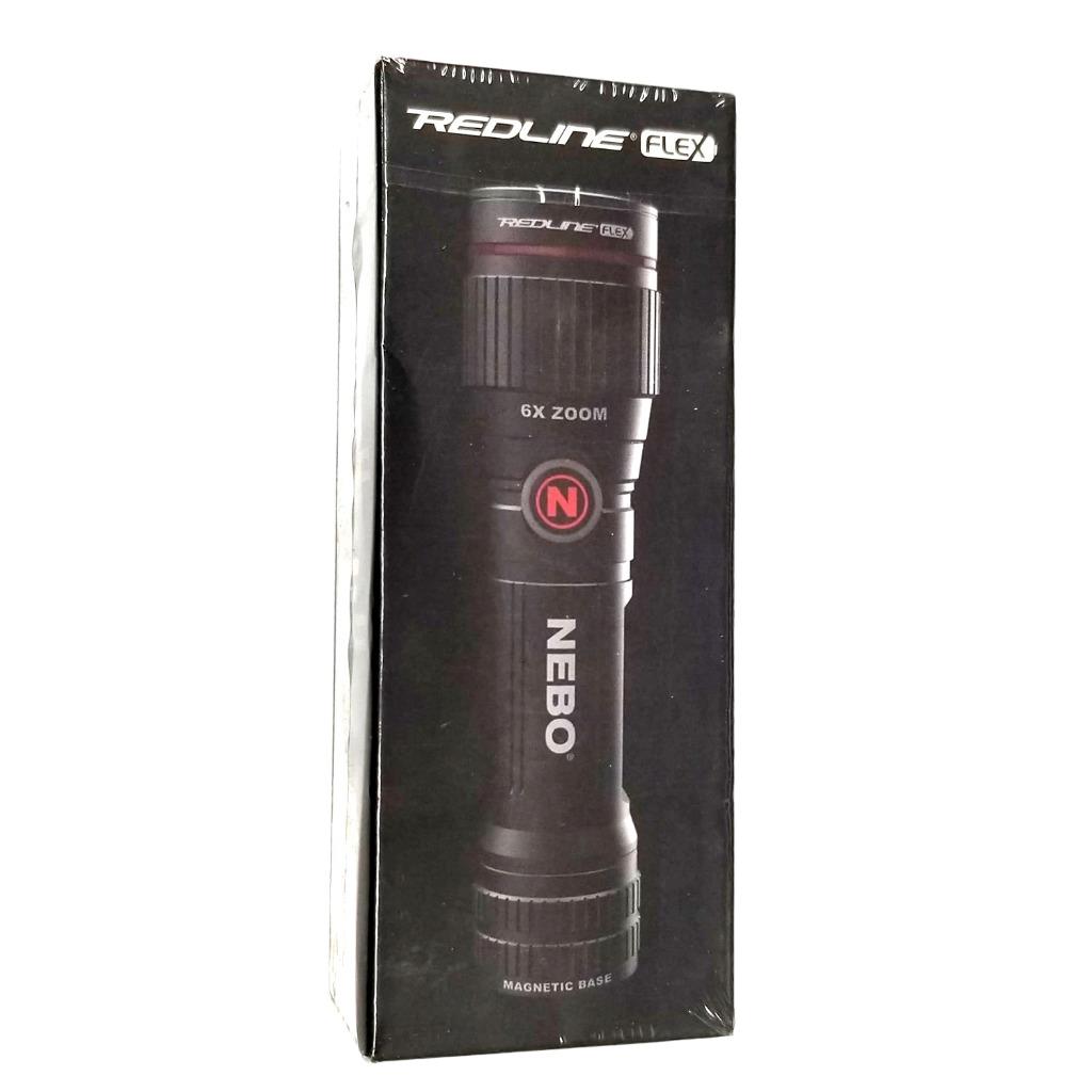 NEBO Redline Flex 450 Lumens LED rechargeable Tactical Flashlight Flex-Power 14500 Li-ion or AA Alkaline