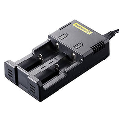 NiteCore IntelliCharger i2 Charger - for charging 18650, 16340(RCR123), 14500, AA, AAAetc.