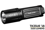 FENIX TK35 Ultimate Edition 2018 version (TK35UE) 3200 Lumen CREE XHP 70 LED Tactical Flashlight with 4 X EdisonBright CR123A Lithium batteries, Holster & Lanyard bundle