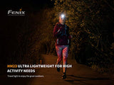 Fenix HM23 240 Lumen LED Headlamp for camping/hiking kids/children with EdisonBright battery carry case