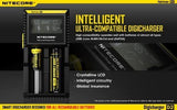 Nitecore D2  2 battery smart Charger with LCD display, intelligent ultra-compatible digicharger