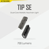 Nitecore TIP SE 700 Lumen USB-C Rechargeable Keychain Flashlight EDC with EdisonBright Charging Cable bundle