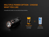 Fenix E18R 750 Lumen CREE LED USB rechargeable compact keychain Flashlight, additional rechargeable battery with EdisonBright charging cable bundle