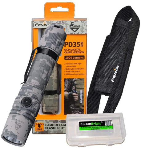 Fenix PD35 V2.0 2018 Edition V2 1000 Lumen CREE XP-L HI V3 LED Tactica – EdisonBright Fenix PD35 V2.0 2018 Edition V2 1000 Lumen CREE XP-L HI V3 LED Tactica – EdisonBright