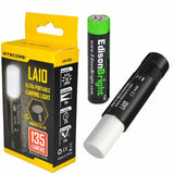 Nitecore LA10 135 Lumen dedicated magnetic base camping light with EdisonBright AA battery