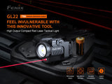 Fenix GL22 750 Lumen LED Flashlight/Laser Combo, for Most Handguns and Pistols with EdisonBright Cable Carrying case