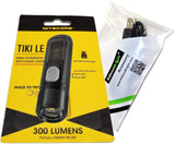 Nitecore TIKI LE 300 lumen micro USB rechargeable keychain flashlight/police strobe with EdisonBright brand USB charging cable