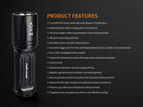 EdisonBright Fenix TK35 Ultimate 2018 Edition 3200 Lumen LED USB Rechargeable Tactical Flashlight/w 2 X Fenix 3500mAh Rechargeable Batteries Battery Carry case Bundle