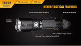 EdisonBright Tactical bundle: FENIX TK20R 1000 Lumen USB Rechargeable Cree LED tactical Flashlight with, rechargeable battery, ALG 00 mount, AER-03 pressure switch and BBX3 battery carry case bundle