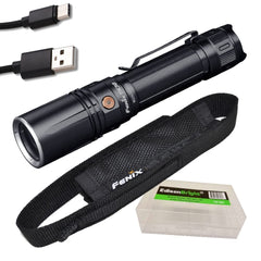 EdisonBright Fenix TK30 1312 Yards Ultra Long Beam Throw Rechargeable LEP Flashlight Accessory Carrying case