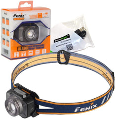 Fenix HL40R USB rechargeable 600 lumen zoom-able adjustable beam distance CREE LED headlamp with EdisonBright USB charging cable