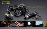 Nitecore HC33 1800 Lumens CREE XHP35 LED dual-form compact headlamp bundled with EdisonBright battery carry case