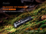 Fenix PD25R 800 Lumen LED Flashlight, Battery and EdisonBright Acc Carrying case Bundle