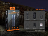 Fenix TK35UE v2.0 (TK35UEV2) 5000 Lumen LED Tactical Flashlight with 2 X Batteries and EdisonBright Charging Cable