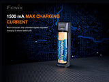 Fenix ARE-X1 V2.0 USB Powered Smart Battery Charger with EdisonBright BBX3 Battery Carrying case