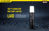 Nitecore LA10 135 Lumen dedicated magnetic base camping light with EdisonBright AA battery