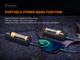 Fenix ARE-X1 V2.0 USB Powered Smart Battery Charger with EdisonBright BBX3 Battery Carrying case