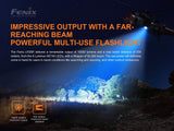 Fenix LR35R 10,000 lumen LED rechargeable tactical flashlight, ALL 01 Lanyard with 2 X Fenix Li-ion rechargeable batteries and EdisonBright battery carrying case bundle