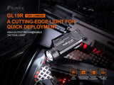 Fenix GL19R 1200 Lumen Rechargeable LED Flashlight, for Most Handguns and Pistols with EdisonBright Cable Holder case