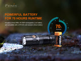 Fenix PD25R 800 Lumen LED Flashlight, Battery and EdisonBright Acc Carrying case Bundle