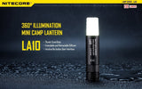 Nitecore LA10 135 Lumen dedicated magnetic base camping light with EdisonBright USB powered reading light