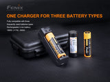 Fenix ARE-X1 V2.0 USB Powered Smart Battery Charger with EdisonBright BBX3 Battery Carrying case