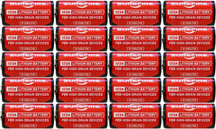 SureFire SF12-BB 123A CR123 3-Volt Lithium Batteries - 20 Pack