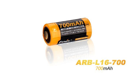 Fenix ARB-L16-700 Rechargeable Li-ion 700mAh 16340/RCR123A Battery