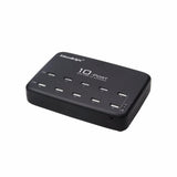 EdisonBright EB-10U 10 Port ETL Certified (60w 10-Port USB Charging Hub) desktop Multi-Port USB Charger for iPhone 6 / 6 Plus, iPad Air 2 / mini 3, Galaxy S6 / S6 Edge note 4 S30R UM20 MH20 and More