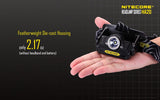 Nitecore HA20 300 Lumens white, red light CREE LED Headlamp with Two EdisonBright AA batteries