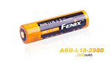 New Sealed Fenix ARB-L18-2900 Li-ion type 18650 protected rechargeable 2900mAh battery