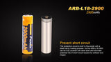 New Sealed Fenix ARB-L18-2900 Li-ion type 18650 protected rechargeable 2900mAh battery