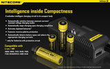 2 Pack EBR65 EdisonBright RCR123A rechargeable protected li-ion type 16340 650mAh batteries with Nitecore i1 battery charger