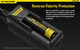 2 Pack EBR65 EdisonBright RCR123A rechargeable protected li-ion type 16340 650mAh batteries with Nitecore i1 battery charger