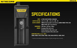 2 Pack EBR65 EdisonBright RCR123A rechargeable protected li-ion type 16340 650mAh batteries with Nitecore i1 battery charger