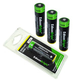 New 4 Pack Genuine individually packed EdisonBright EBR26 2600mAh 18650 Li-ion 3.7v rechargeable protected batteries