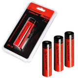 SUNWAYMAN AP-18 Li-ion 3.7v 3400mAh protected rechargeable type 18650 button top battery made of gold-plated copper